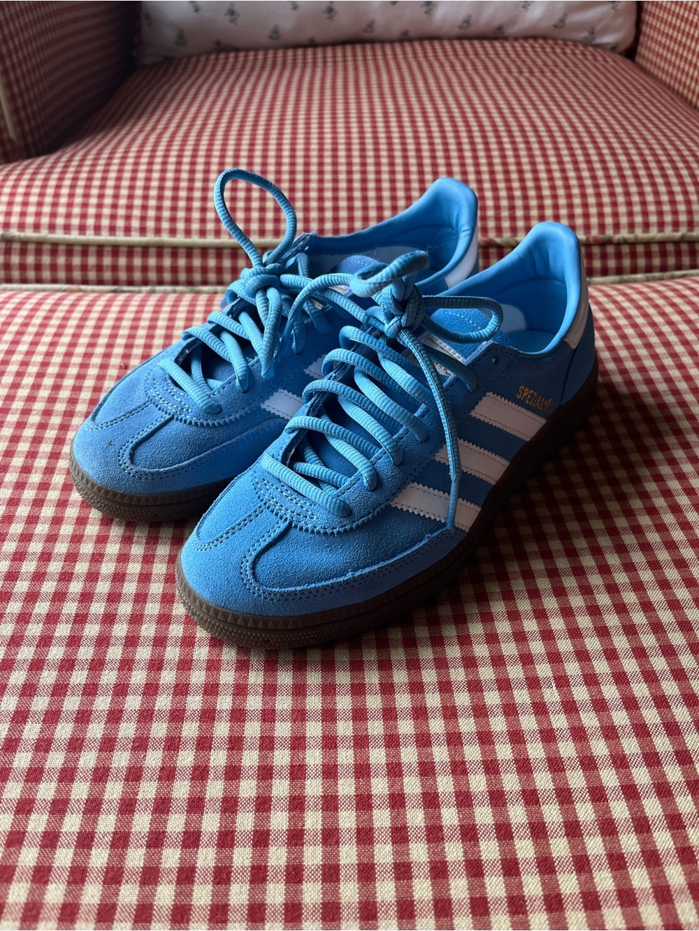 Adidas Handball Spezial Blue Sneakers Shoes Womens 6/Child 4